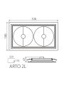 Точечный светильник KANLUX Arto 2L-SR (26614), 100013072