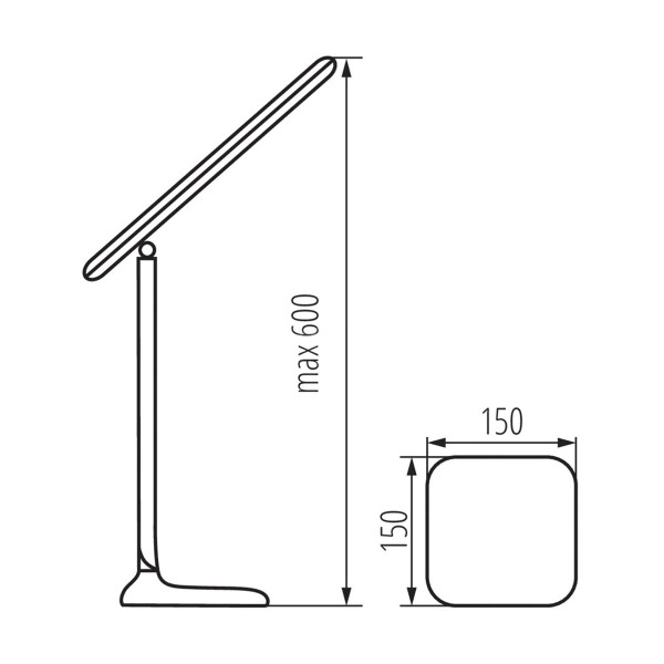 Настільна лампа KANLUX Dosan II LED W (26694) , 100024838