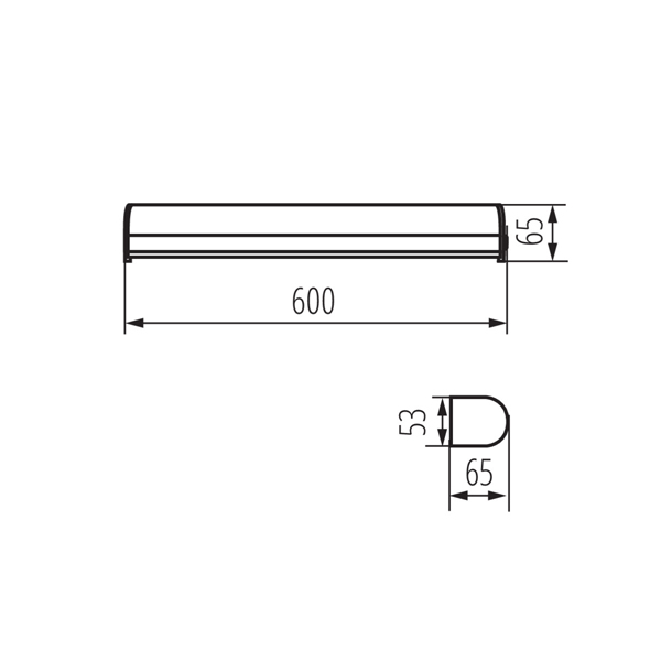 Светодиодный светильник KANLUX ROLSO LED IP44 15W-NW (26700), 100024573