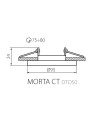 Точечный светильник KANLUX Morta CT-DTO50-B (26717), 100012925