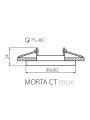 Точковий світильник KANLUX Morta CT-DTL50-SR (26718) , 100012924