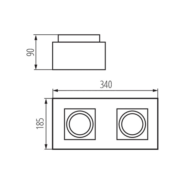 Точечный светильник KANLUX STOBI ES 250-W (26839), 100024701