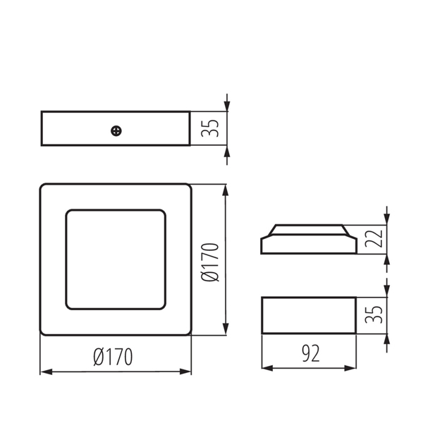 Светодиодный светильник KANLUX downlight KANTI V2LED 12W-NW-SN (27212), 100024583