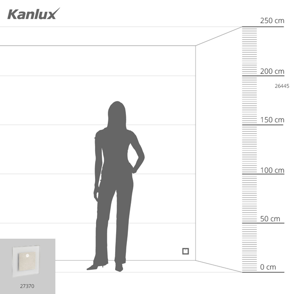 Светодиодный лестничный светильник KANLUX APUS LED PIR WW (27370), 100024597
