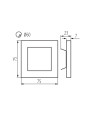 Светодиодный лестничный светильник KANLUX APUS LED W-NW (27378), 100024708