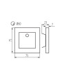 Светодиодный лестничный светильник KANLUX APUS LED PIR NW (27379), 100024709