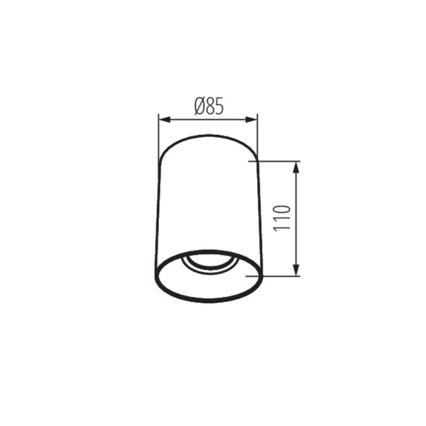 Точечный светильник KANLUX RITI GU10 W/W (27569), 100024813