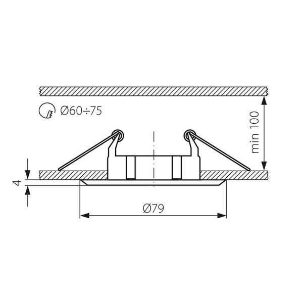Точечный светильник KANLUX Vidi CTC-5514-AN (2795), 100012762