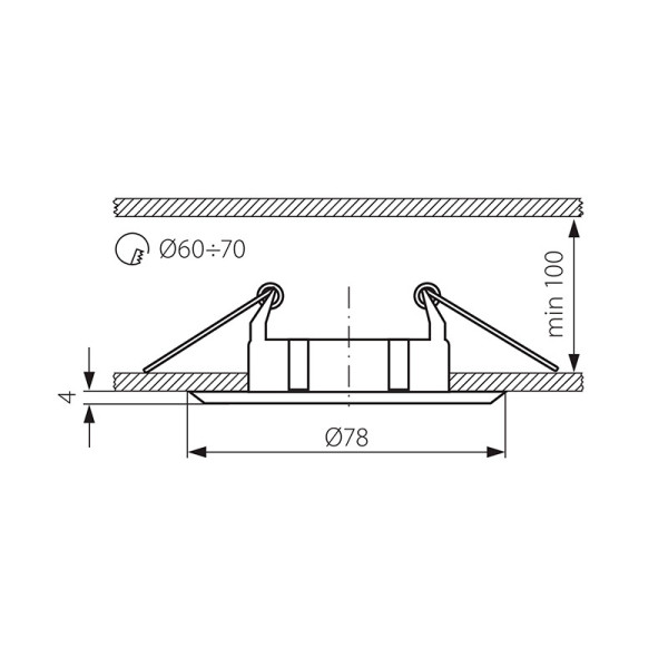 Точечный светильник KANLUX Bask CTC-5514-SN/N (2816), 100012937