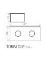Точечный светильник KANLUX Torim DLP-250 W-B (28462), 100024589