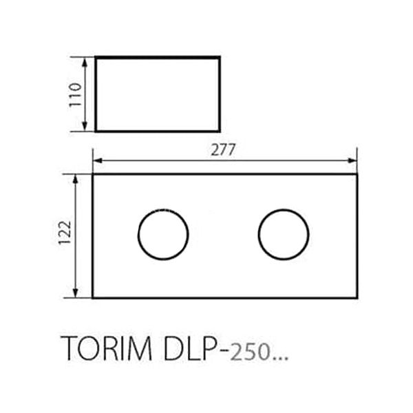 Точковий світильник Kanlux Torim DLP-250 B-W (28463) , 100024590