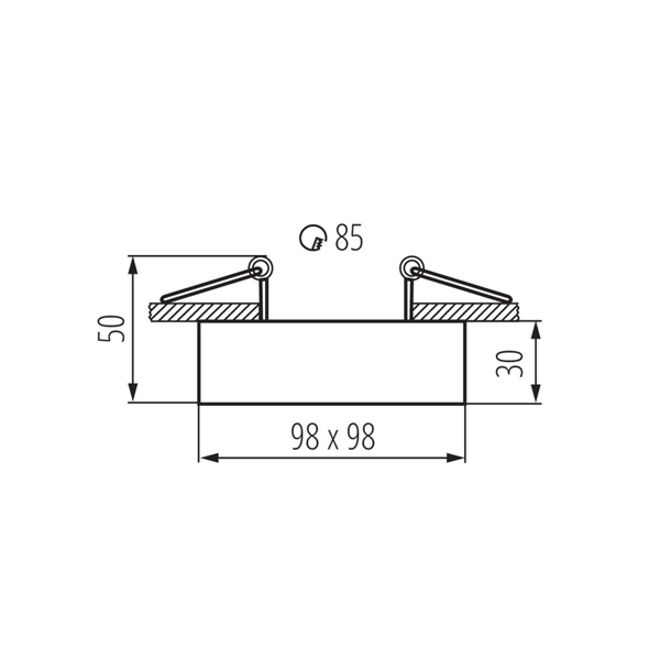 Точечный светильник KANLUX MINI GORD DLP-50-B (28781), 100024674