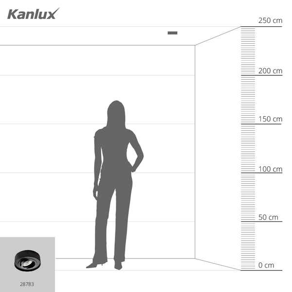 Точковий світильник KANLUX MINI BORD DLP-50-B (28783) , 100024662
