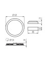 Светодиодный светильник KANLUX downlight ROUNDA V2LED 12W-NW-W (28931), 100024606