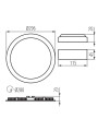 Світильник KANLUX типу downlight ROUNDA V2LED24W-NW-W (28936) , 100024610