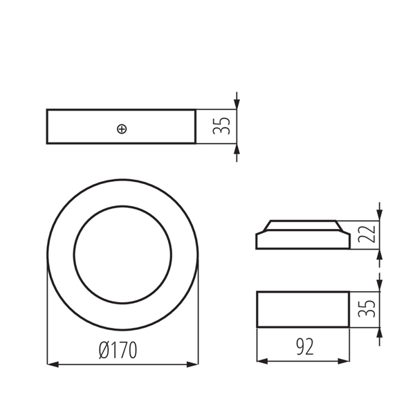 Светодиодный светильник KANLUX downlight CARSA V2LED 12W-NW-W (28948), 100024618