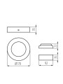 Светодиодный светильник KANLUX downlight CARSA V2LED 12W-NW-W (28948), 100024618