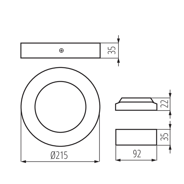 Светодиодный светильник KANLUX downlight CARSA V2LED 18W-NW-W (28949), 100024630