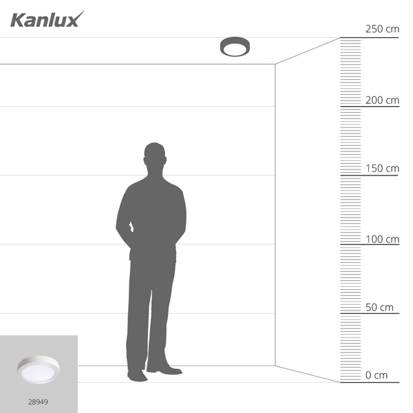 Светодиодный светильник KANLUX downlight CARSA V2LED 18W-NW-W (28949), 100024630