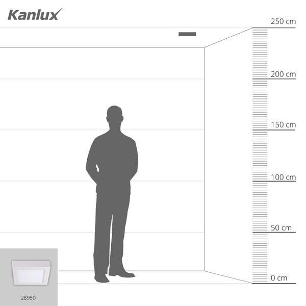 Світильник KANLUX типу downlight KANTI V2LED 12W-NW-W (28950) , 100024605