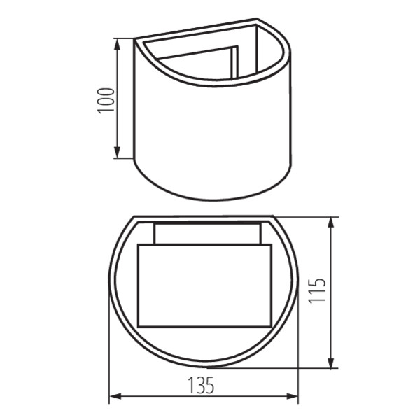 Уличный светильник KANLUX REKA LED EL 7W-O-W (28993), 100024790