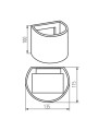 Уличный светильник KANLUX REKA LED EL 7W-O-W (28993), 100024790