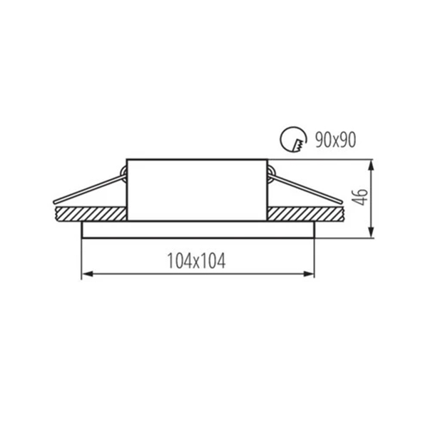Точковий світильник KANLUX Imines DSL-W (29030) , 100024681