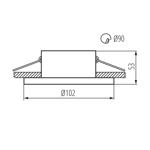 Точечный светильник KANLUX IMINES DSO-W (29031), 100024673
