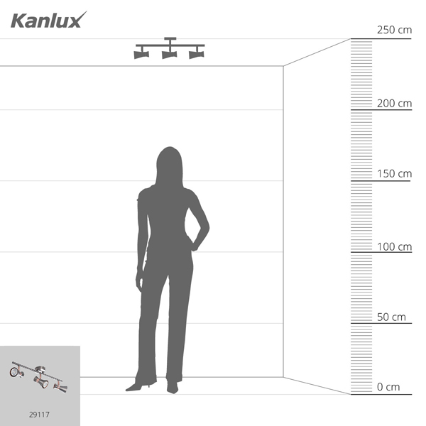 Точечный светильник KANLUX MILENO EL-3I ASR-AN (29117), 100024637