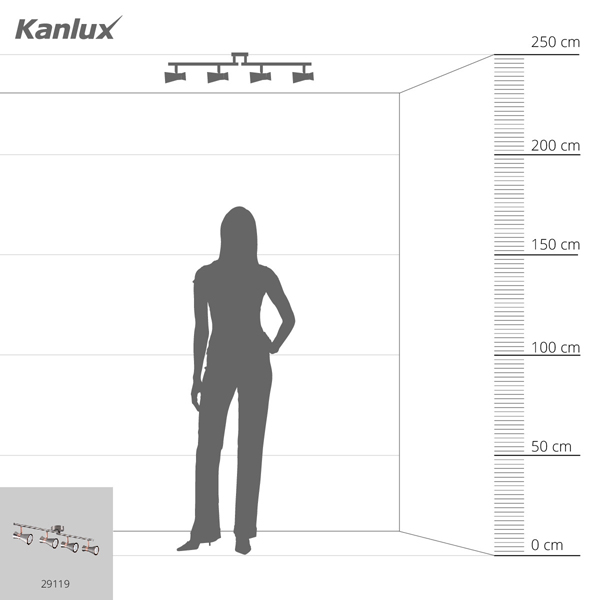 Точечный светильник KANLUX MILENO EL-4I ASR-AN (29119), 100024638