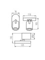 Точечный светильник KANLUX LAURIN EL-1O B (29121), 100024639