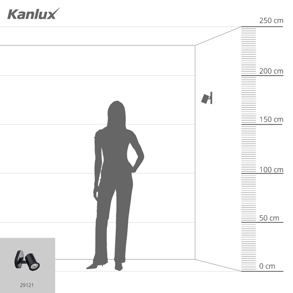 Точечный светильник KANLUX LAURIN EL-1O B (29121), 100024639