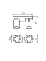 Точечный светильник KANLUX LAURIN EL-2I B (29123), 100024642