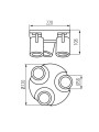 Точковий світильник KANLUX LAURIN EL-3O W (29126) , 100024676