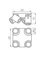 Точковий світильник KANLUX LAURIN EL-4O B (29129) , 100024647