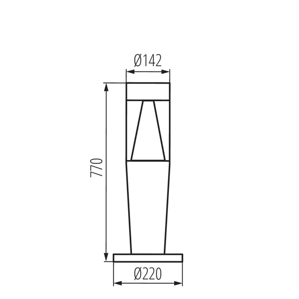 Уличный светильник KANLUX INVO TR 77-O-GR (29176), 100024628
