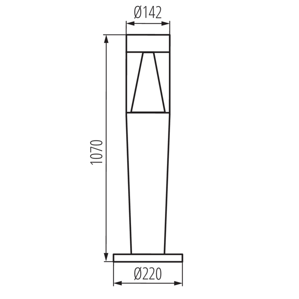 Уличный светильник KANLUX INVO TR 107-O-GR (29177), 100024629