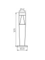 Уличный светильник KANLUX INVO TR 107-O-GR (29177), 100024629