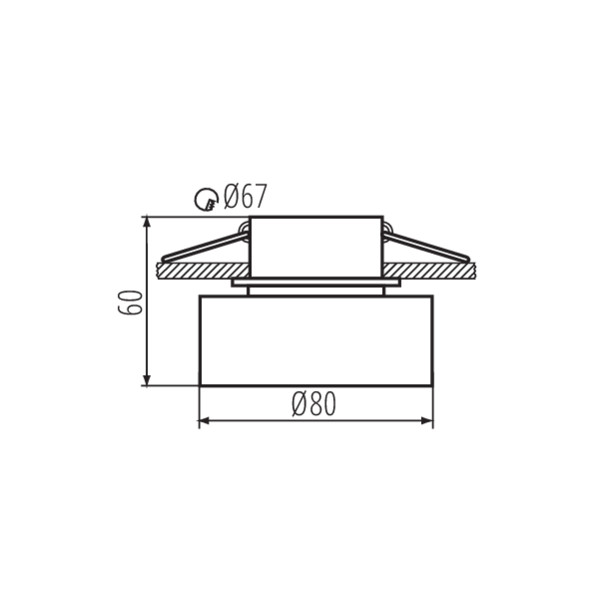 Точечный светильник KANLUX GOVIK DSO-B/G (29232), 100024884