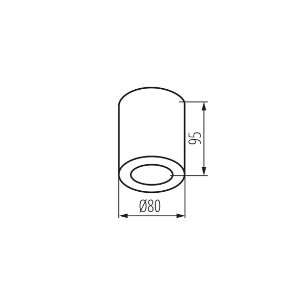 Точечный светильник KANLUX SANI IP44 DSO-B (29240), 100024689