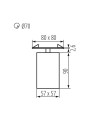Точечный светильник KANLUX CHIRO GU10 DTL-B (29313), 100024680