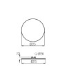Светодиодный светильник KANLUX downlight AREL LED DO 25W-WW (29597), 100024718