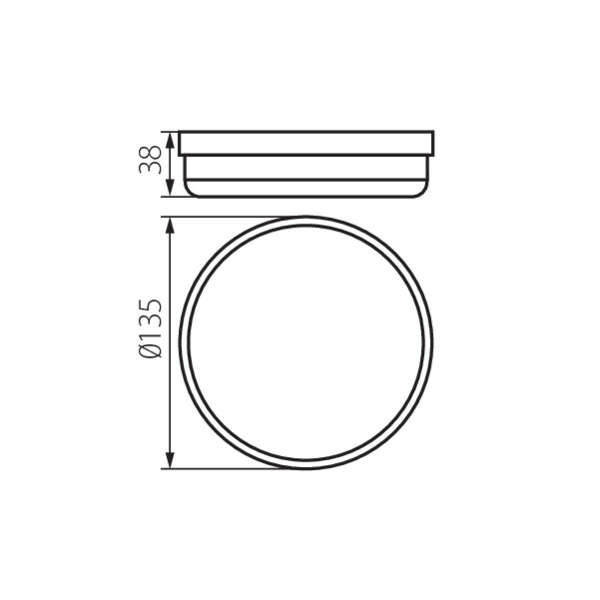 Светодиодный светильник KANLUX TOLU O LED IP54 9W-NW-W (31497), 100024991
