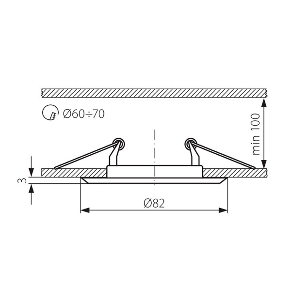 Точечный светильник KANLUX Argus CT-2114-BR/M (324), 100013050