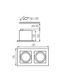 Точковий світильник KANLUX Mateo ES DLP-250-B (32932) , 100024743