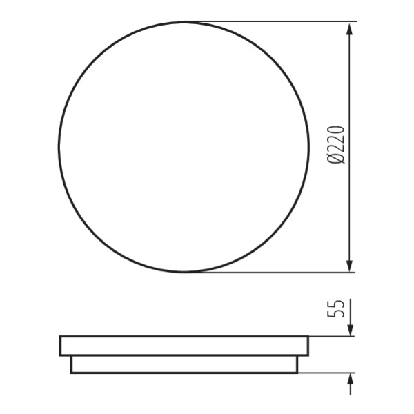 Светодиодный светильник KANLUX BENO N 18W NW-O-SE GR (32948), 100024808