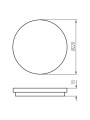 Светодиодный светильник KANLUX BENO N 18W NW-O-SE GR (32948), 100024808