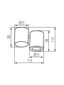 Точковий світильник KANLUX Blurro GU10 CO-W (32951) , 100024703