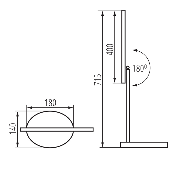 Настольная лампа KANLUX REXAR LED W (33070), 100024737