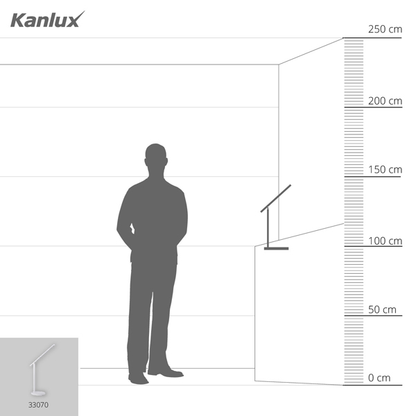Настольная лампа KANLUX REXAR LED W (33070), 100024737